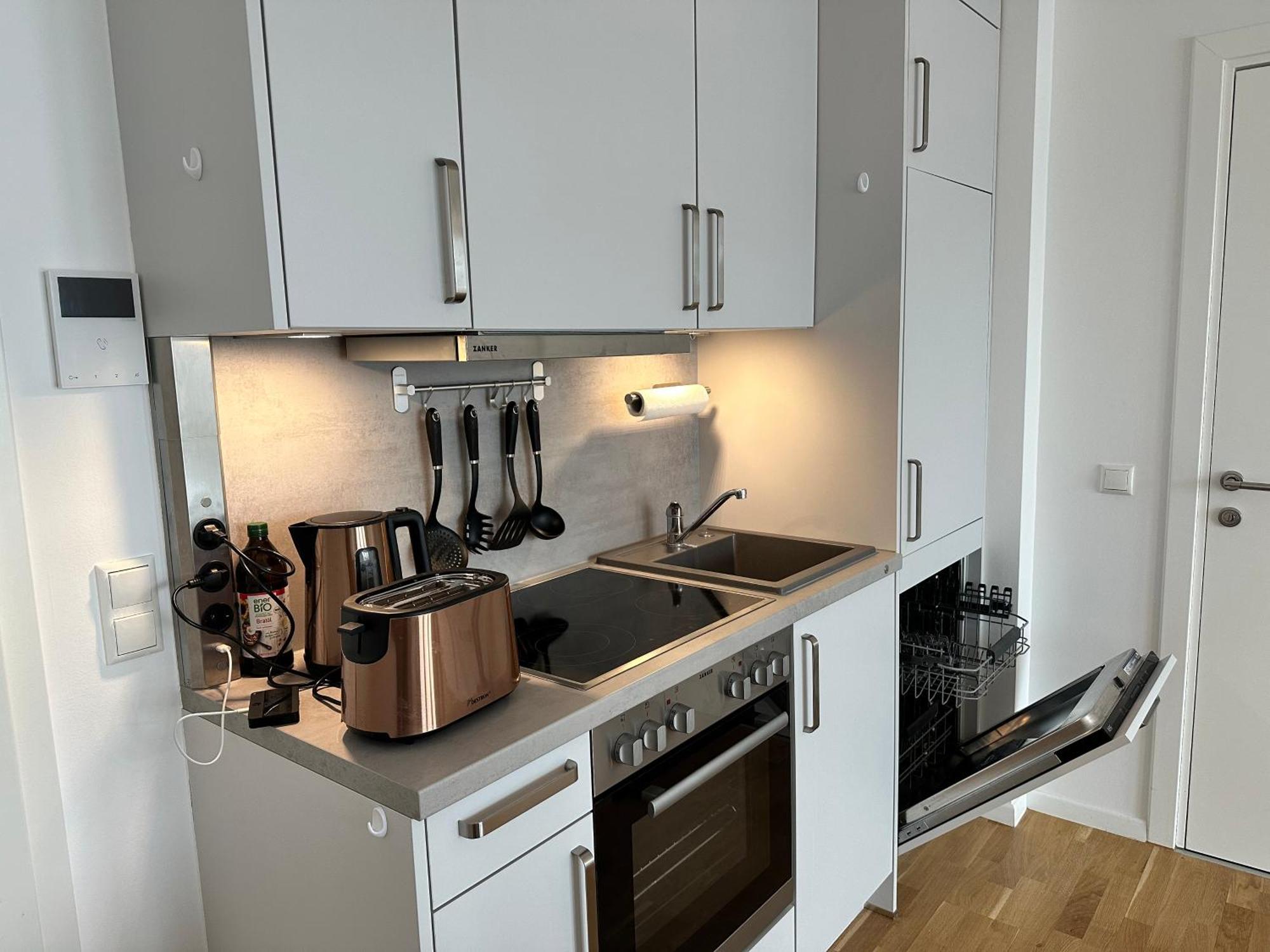 Modernes Apartment I Parkplatz I Terrasse ブルームベルク エクステリア 写真